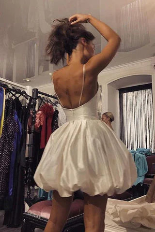 Aimishang Sweetheart A-Line Spaghetti Straps Sleeveless Homecoming Dress Cute Graduation Dress Short Prom Dress Lovely Birthday Party Dress