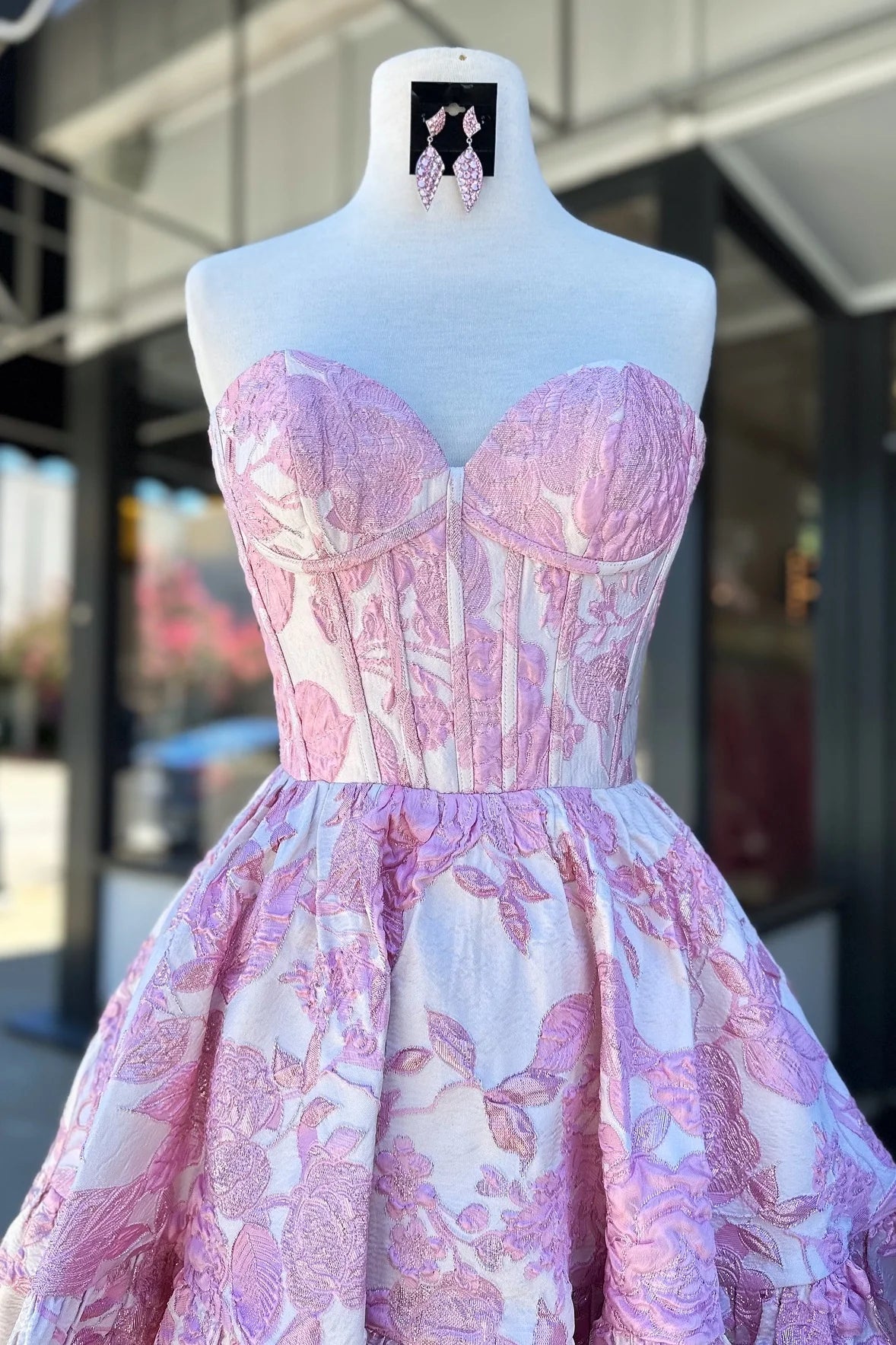 Aimishang Charming A-line Strapless Homecoming Dress Short Graduation Dress Sweetheart Birthday Party Dress