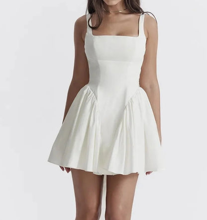 Aimishang A Line Straps Backless With Bow Mini Dress Simple Party Dress Homecoming Dress