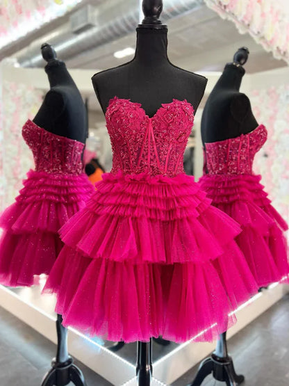 Aimishang Charming A Line Homecoming Dress Sweetheart Birthday Party Dress Graduation Dress Short Prom Dress
