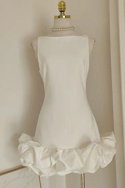 Aimishang Elegant Sheath Sleeveless Backless Homecoming Dress Short Graduation Dress Lovely Birthday Party Dress