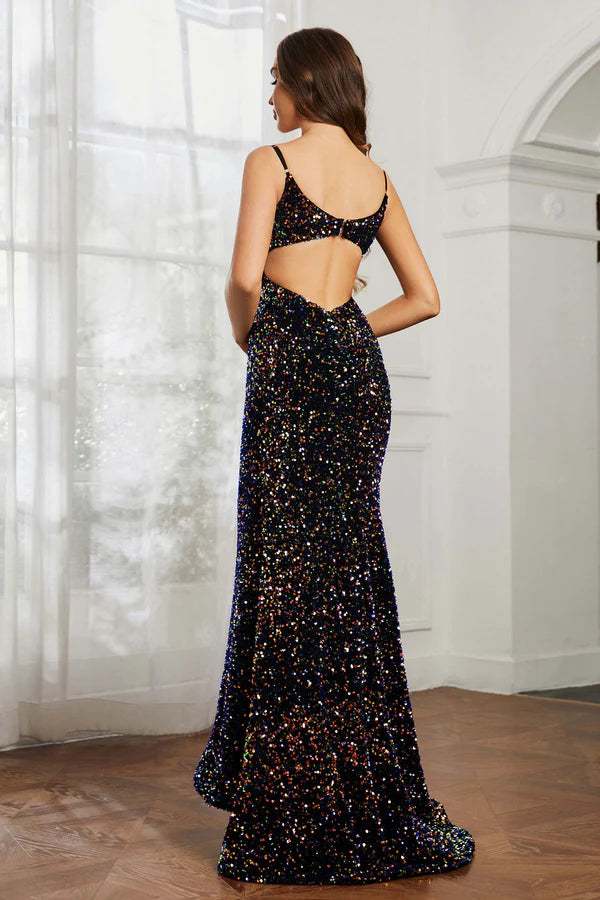 Wholesale Elegant Prom Dresses Sweetheart Evening Dress Sequins Mermaid Dress