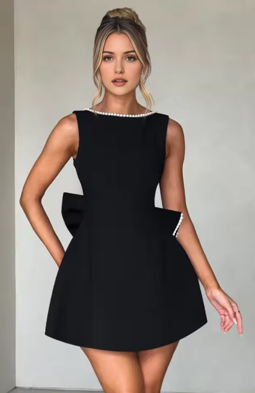 Aimishang Lovely A Line Sleeveless Homecoming Dress With Bow Short Prom Dress Cute Birthday Party Dress