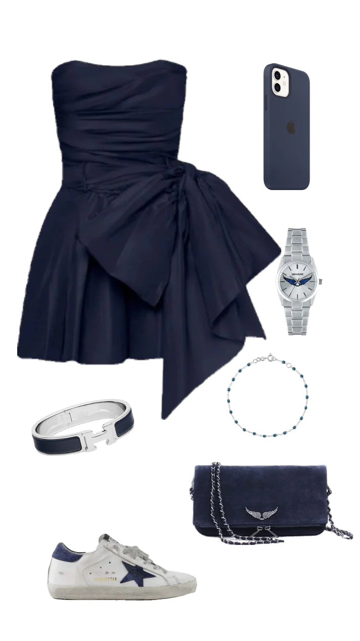 Aimishang Lovely A Line Strapless Short Homecoming Dress Cute Birthday Party Dress With Bow No With Accessories