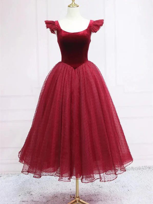 Aimishang Lovely A Line Lace-Up Back Sleeveless Formal Prom Dress Pretty Wedding Guest Party Dress