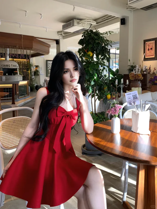 Aimishang Lovely A Line Sleeveless Homecoming Dress Short Graduation Dress Cute Birthday Party Dress With Bow