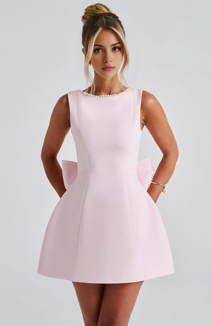Aimishang Lovely A Line Sleeveless Homecoming Dress With Bow Short Prom Dress Cute Birthday Party Dress