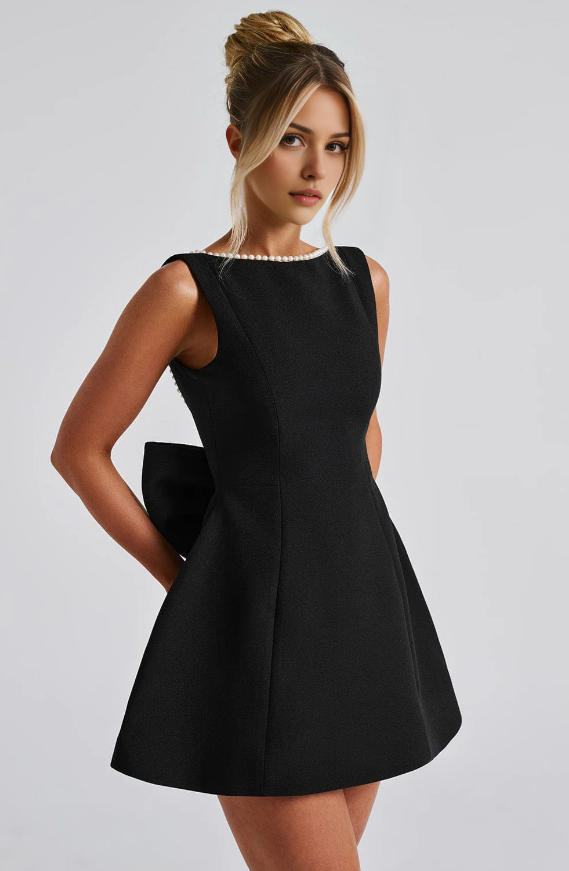 Aimishang Lovely A Line Sleeveless Homecoming Dress With Bow Short Prom Dress Cute Birthday Party Dress