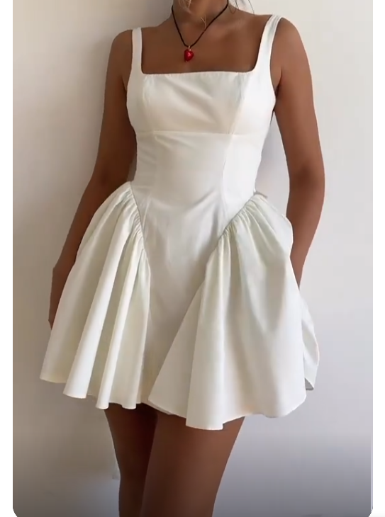 Aimishang Lovely A Line Straps Open Back Homecoming Dress Short Prom Dress Sweet Birthday Party Dress With Bow