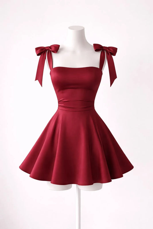 Aimishang Lovely A Line Straps Sleeveless Summer Short / Mini Simple Party Homecoming Dress