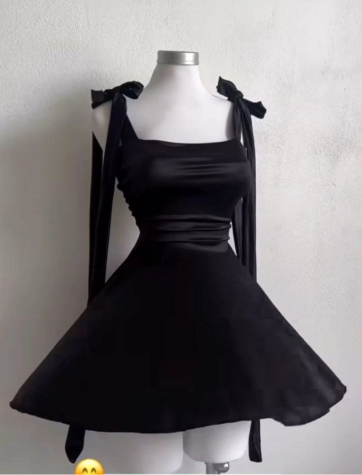 Aimishang Lovely Black A Line Straps Sleeveless Summer Short / Mini Simple Homecoming Dress For Girls