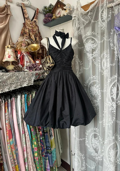 Aimishang Lovely Black A Line Straps V Neck Sleeveless Formal Prom Dress Elegant Homecoming Dress