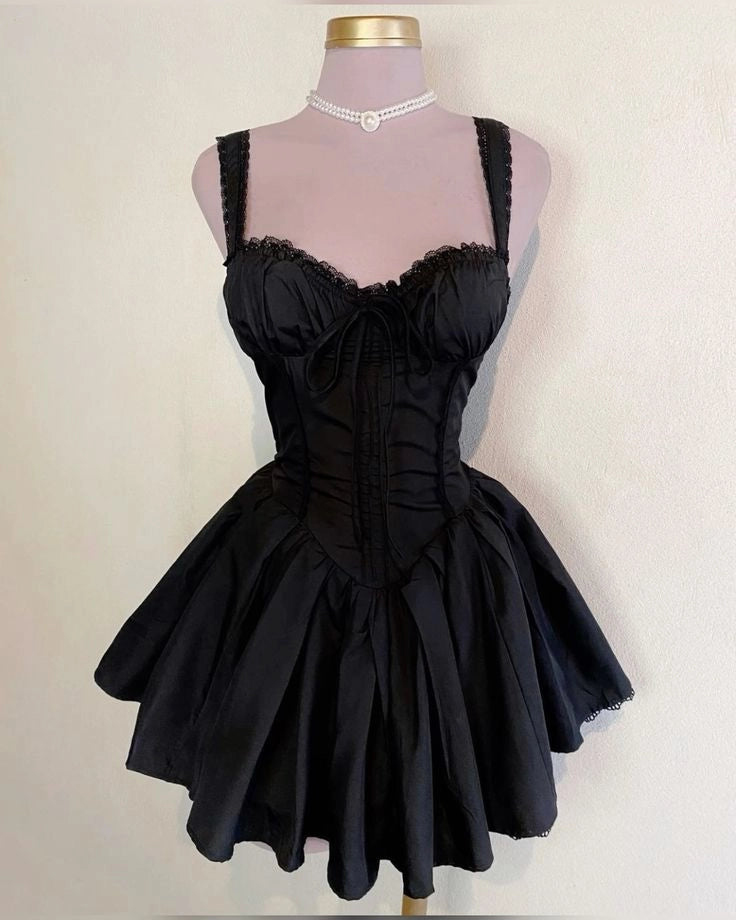 Aimishang Lovely Black Sweetheart A Line Short Party Prom Dress Classy Red Graduation Homecoming Dress