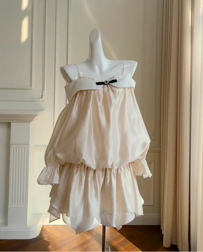 Aimishang Lovely Light Blue Spaghetti Straps Short Birthday Party Dress Pretty Homecoming Dress