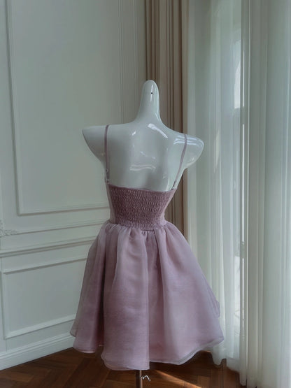 Aimishang Lovely Spaghetti Straps Sleeveless A Line Purple Short Summer Homecoming Dress Chic Graduation Party Dress