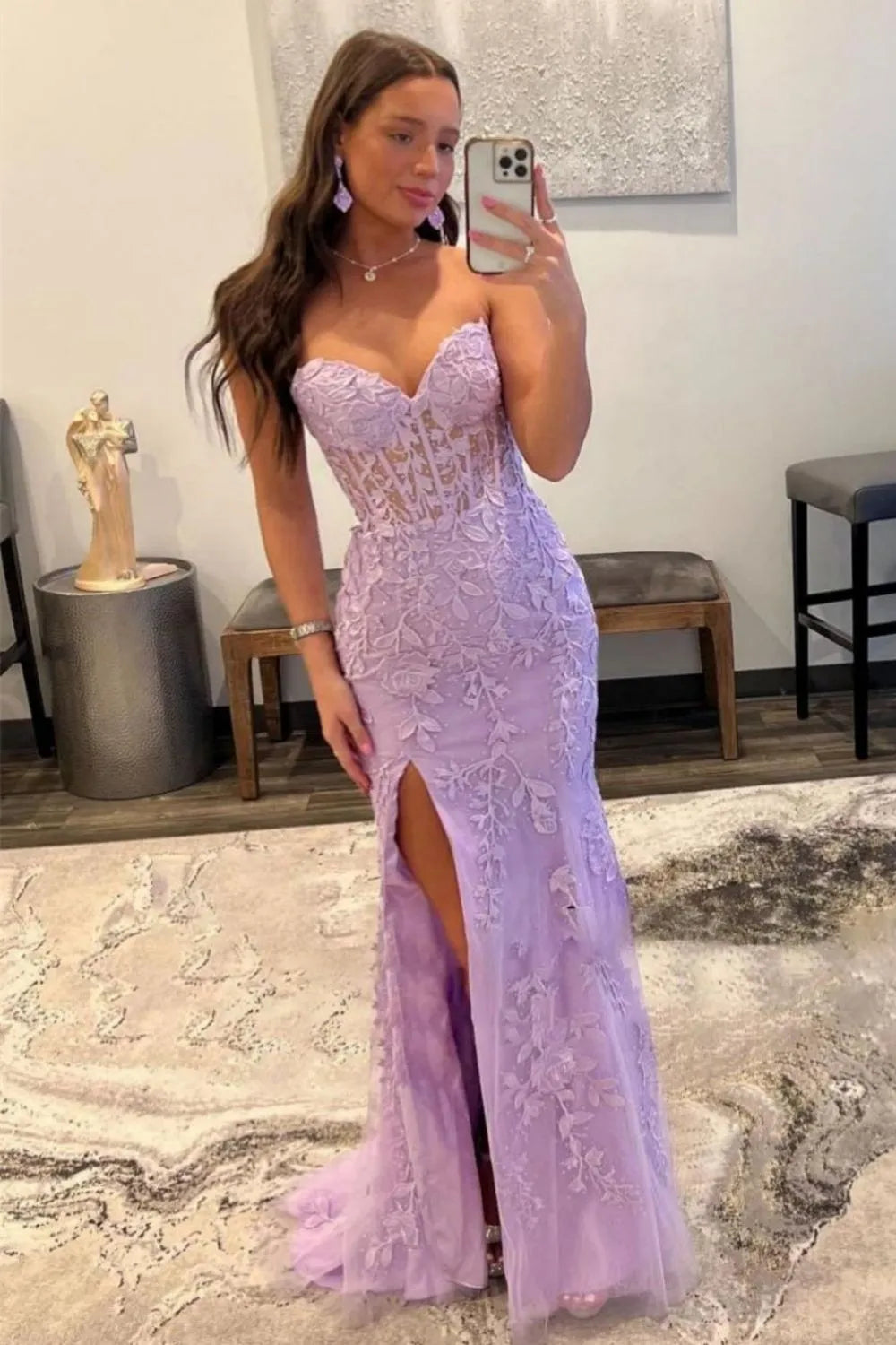 Wholesale Prom Dress Mermaid Sweetheart With Appliques