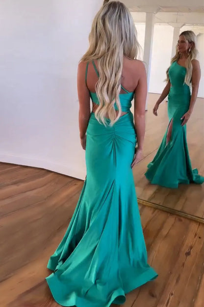 Wholesale Evening Dress Mermaid One Shoulder With Split