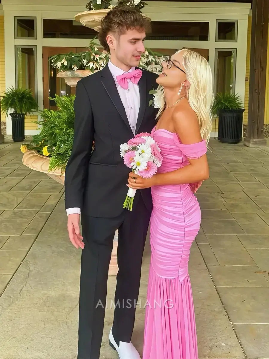 Aimishang Mermaid Off the Shoulder Long Formal Prom Dress Elegant Party Evening Gowns Sweet Graduation Dress