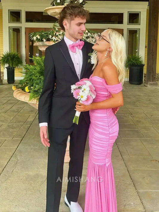 Aimishang Mermaid Off the Shoulder Long Formal Prom Dress Elegant Party Evening Gowns Sweet Graduation Dress