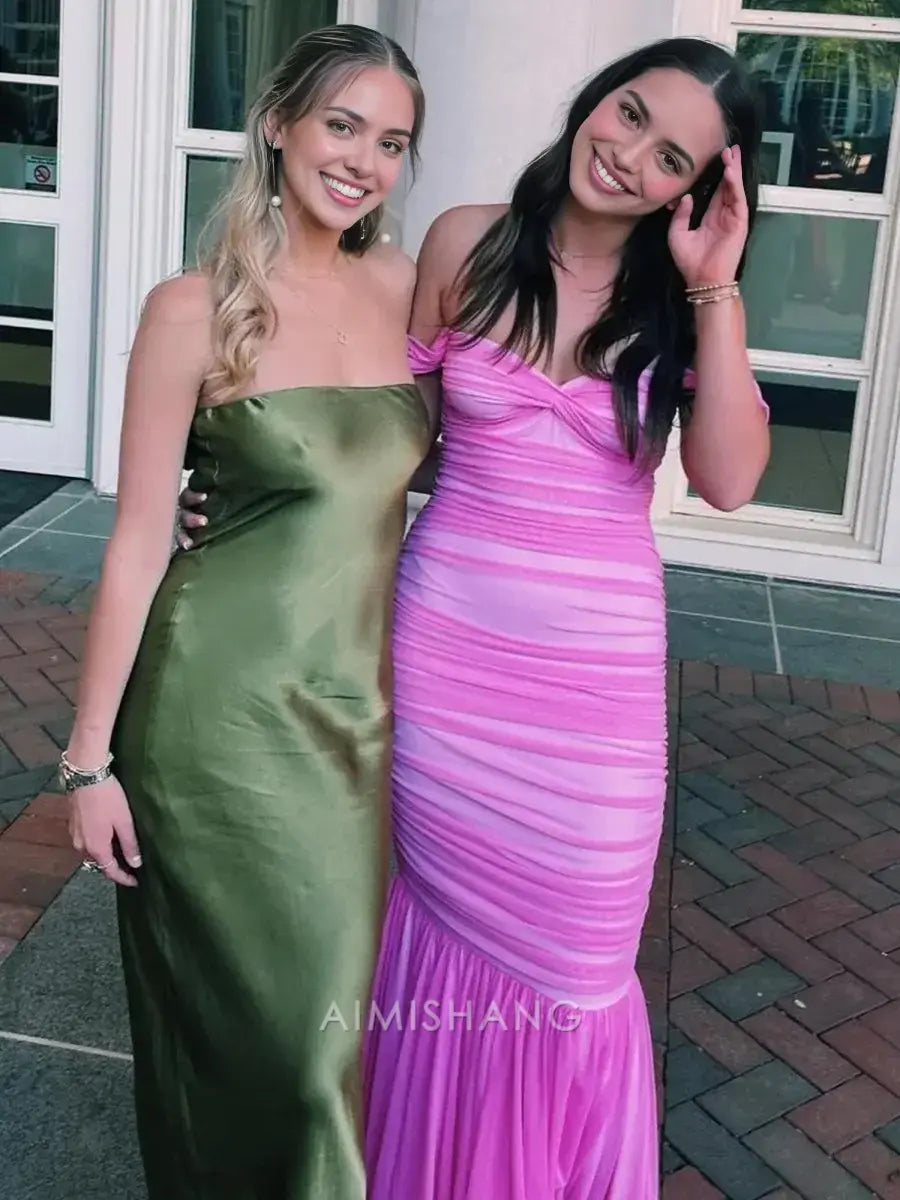 Aimishang Mermaid Off the Shoulder Long Formal Prom Dress Elegant Party Evening Gowns Sweet Graduation Dress