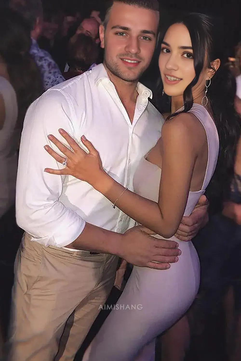 Aimishang Elegant Mermaid One Shoulder Bridesmaid Dresses Sleeveless Long Formal Prom Dress Women's Evening Gowns Sexy Party Dress