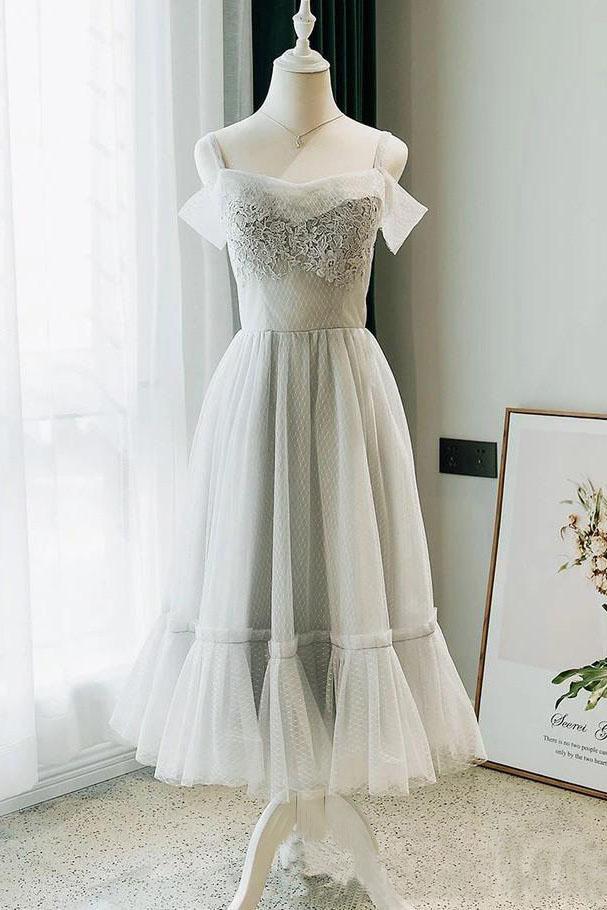 Wholesale Homecoming Dresses Modest Off the Shoulder Lace Short with Lace up Cocktail Dress