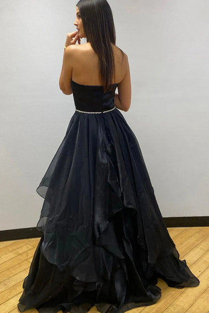 Wholesale Prom Dresses A-Line Sweetheart Lace Up Back With Ruffles