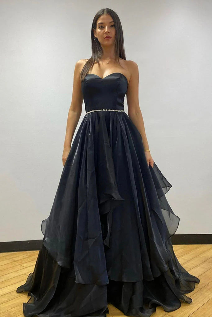 Wholesale Prom Dresses A-Line Lace Up Back With Ruffles