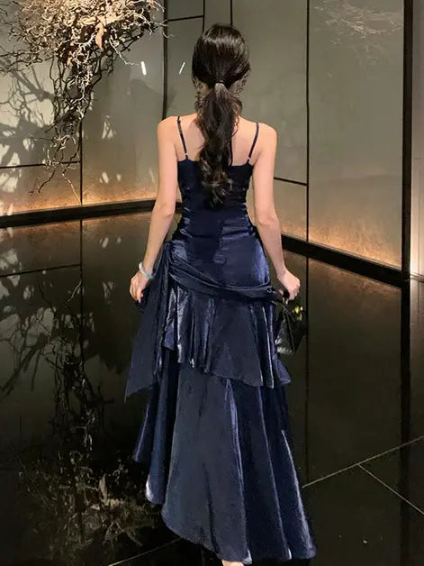 Aimishang Charming Mermaid Spaghetti Straps Sweetheart Sleeveless Evening Party Dress Elegant Long Formal Prom Dress
