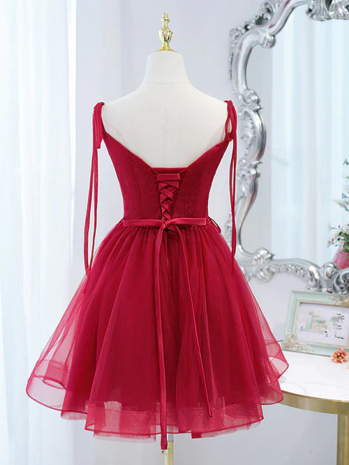 Aimishang A Line Spaghetti Straps Homecoming Dress Lovely Party Dress Short Prom Dress Cute Formal Dress
