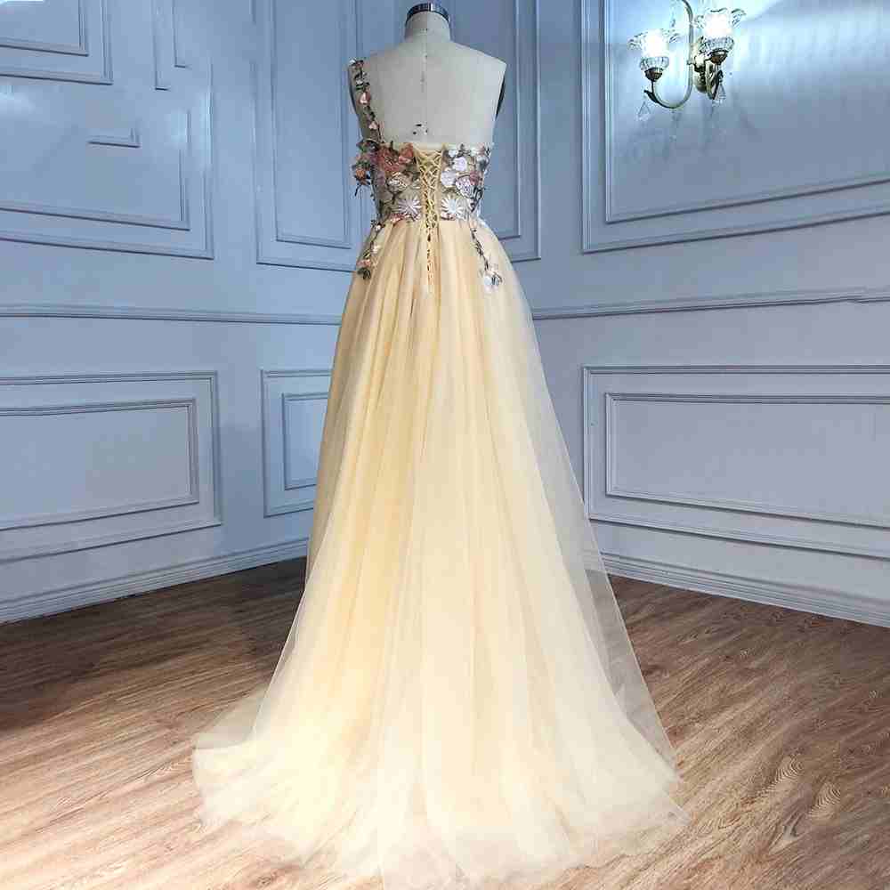 Wholesale Long Prom Dress One Shoulder with Flowers