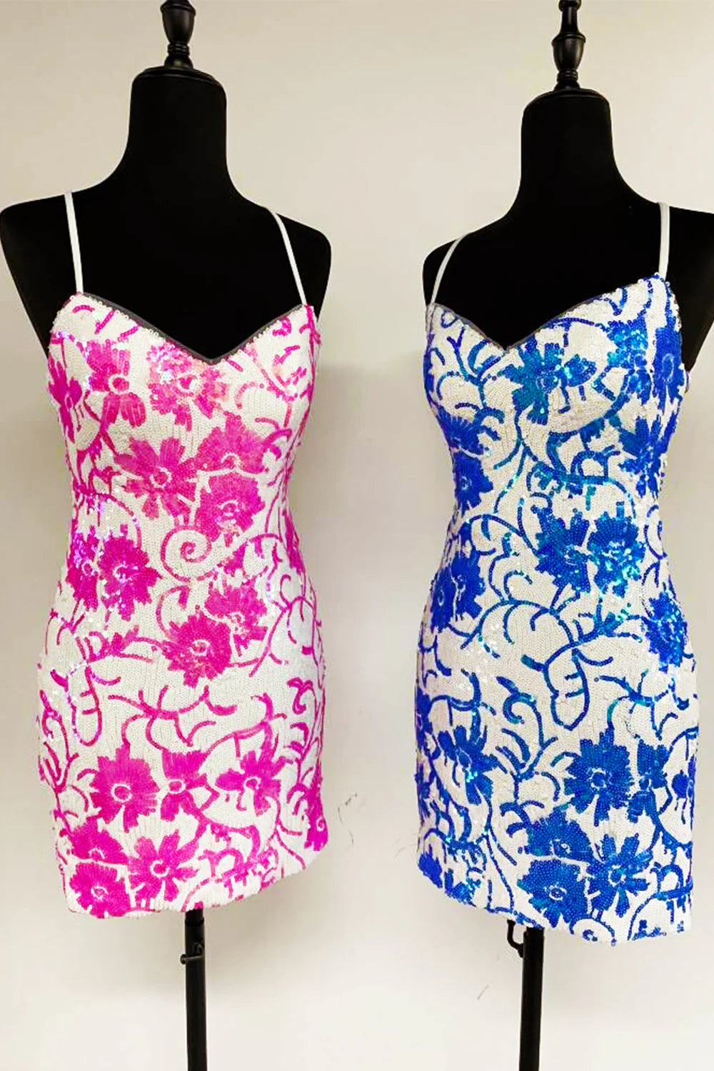 Aimishang Lovely V Neck Sequins Homecoming Dress Charming Party Dress Summer Graduation Dress Short Prom Dress Mini Dress