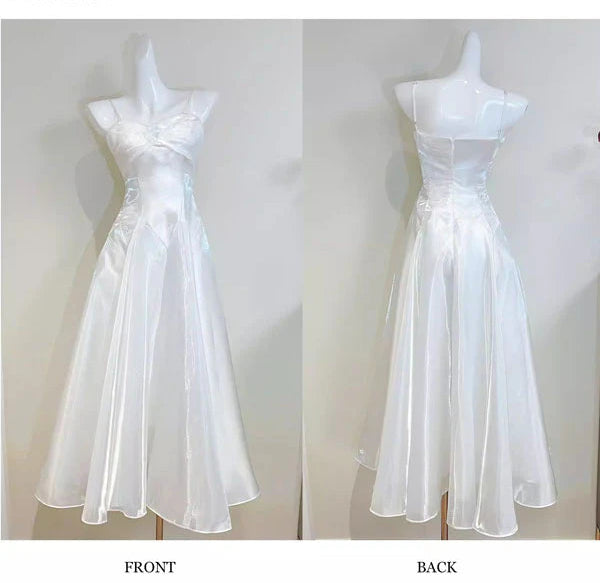 Aimishang Pretty A Line Spaghetti Straps Party Evening Gown Lovely Sleeveless Long Formal Prom Dress