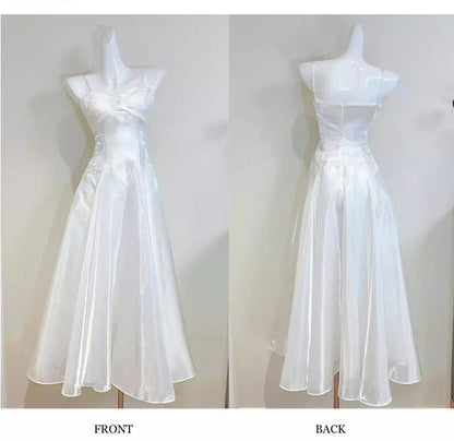 Aimishang Pretty A Line Spaghetti Straps Party Evening Gown Lovely Sleeveless Long Formal Prom Dress