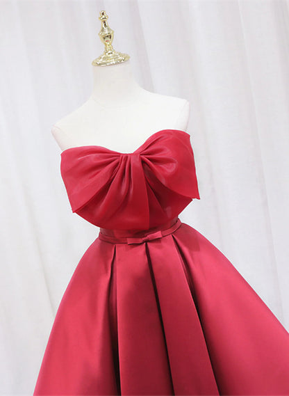 Aimishang Pretty A Line Strapless Sleeveless Short Formal Prom Dress Lovely Homecoming Dress