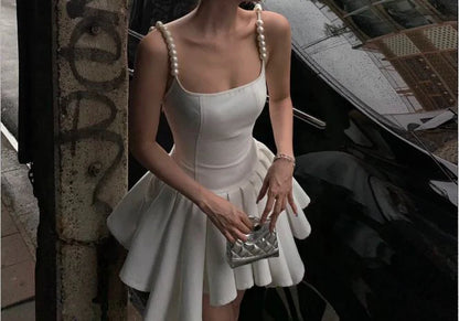 Aimishang Pretty A Line Straps Sleeveless Homecoming Dress Short Graduation Dress Lovely Birthday Party Dress