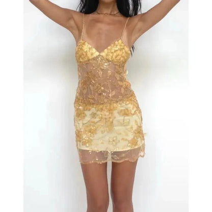 Aimishang Pretty Sheath Spaghetti Straps Sequin Sleeveless Summer Homecoming Dress Sparkly Birthday Party Dress