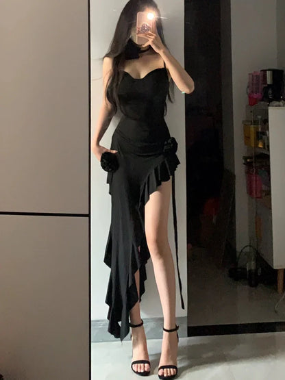 Aimishang Sheath Spaghetti Straps Vacation Beach Dress Lovely Homecoming Dress Charming Graduation Dress Cute Birthday Party Dress