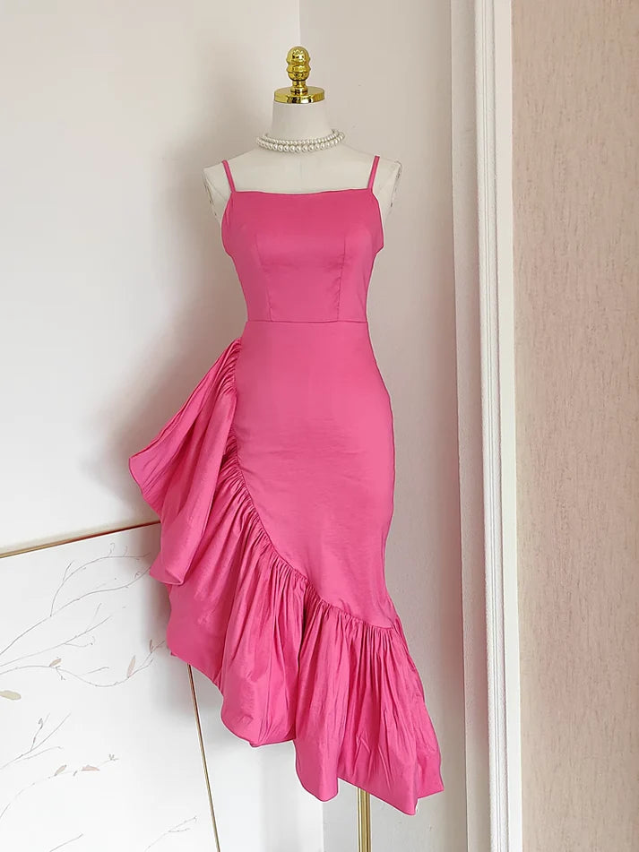 Aimishang Sweetheart Sheath Spaghetti Straps Vacation Dresses Lovely Homecoming Dress Charming Graduation Dress Cute Birthday Party Dress