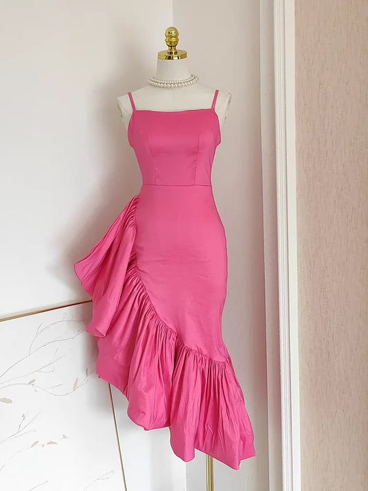 Aimishang Sweetheart Sheath Spaghetti Straps Vacation Dresses Lovely Homecoming Dress Charming Graduation Dress Cute Birthday Party Dress