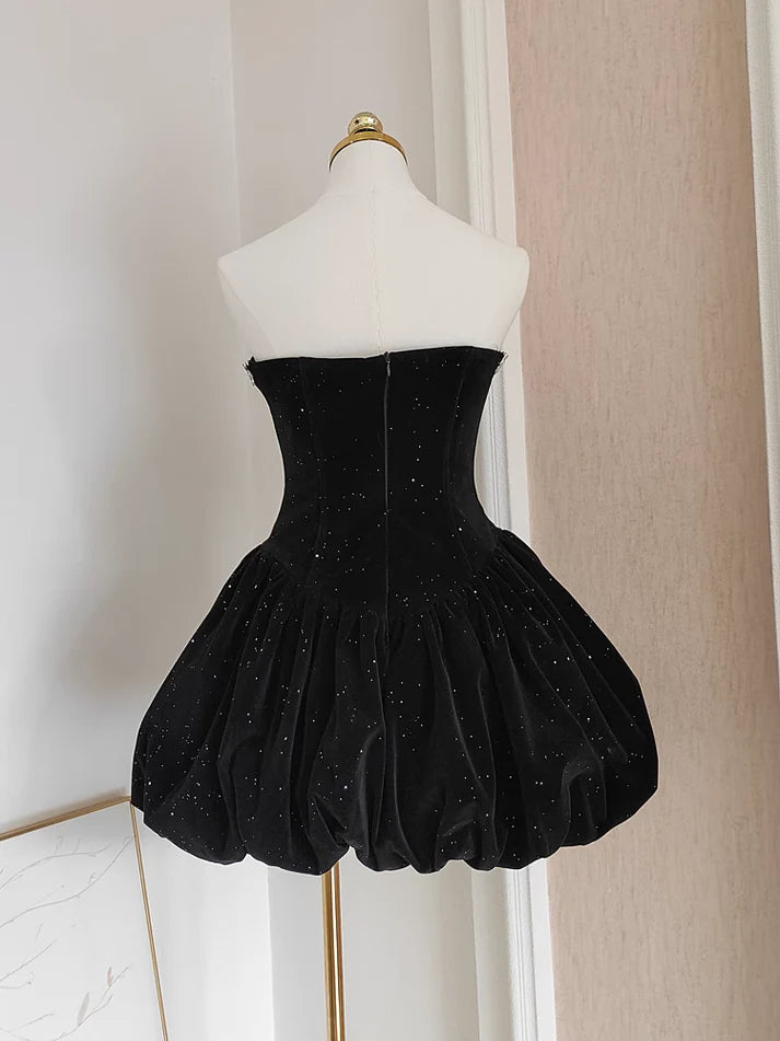 Aimishang Elegant A Line Strapless Short Prom Dress Lovely Homecoming Dress Charming Graduation Dress Cute Birthday Party Dress