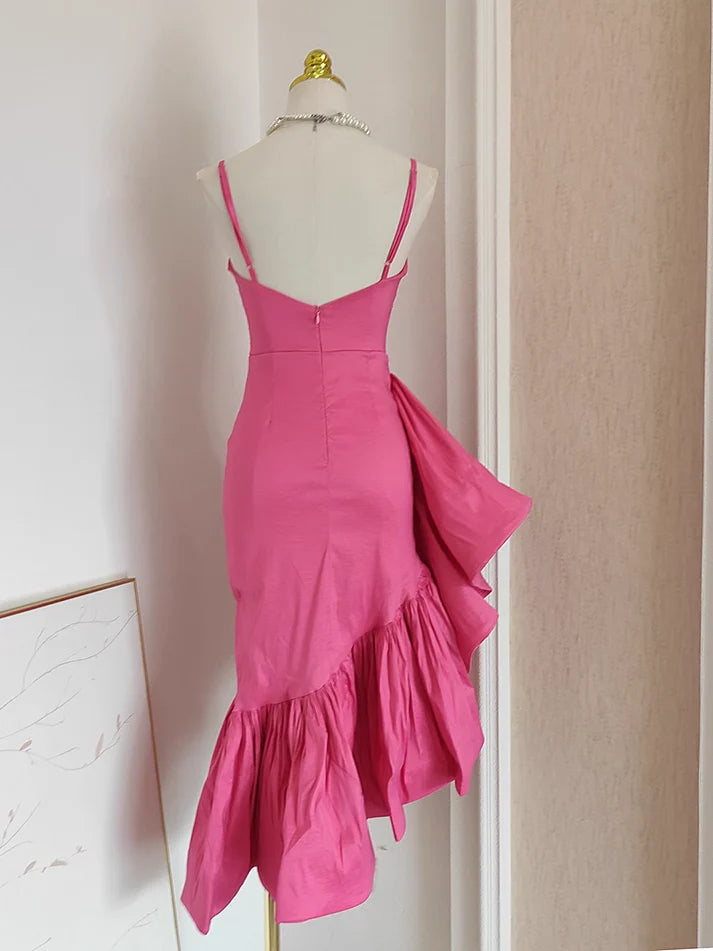 Aimishang Sweetheart Sheath Spaghetti Straps Vacation Dresses Lovely Homecoming Dress Charming Graduation Dress Cute Birthday Party Dress