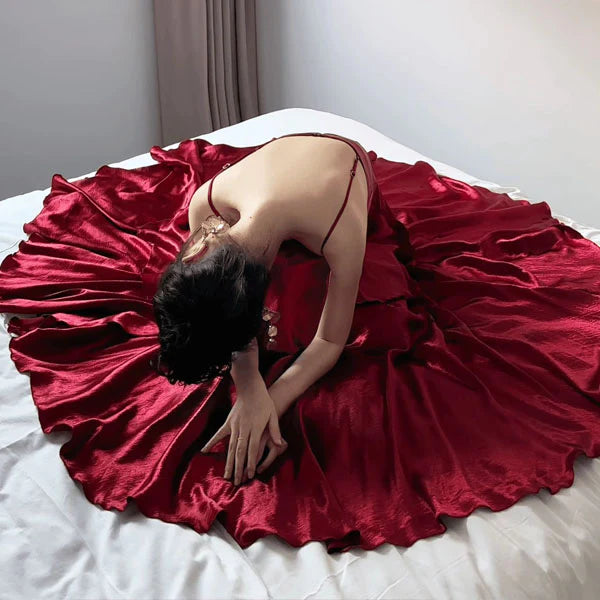 Aimishang Elegant Spaghetti Straps Long Prom Dress Charming Evening Party Dress Women's Dresses