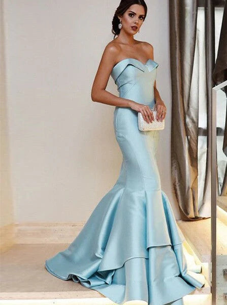 Wholesale Sexy Prom Dresses Mermaid Sweetheart Off Shoulder Floor Length Elegant Evening Dress