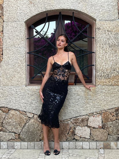 Aimishang Sexy V-neck Spaghetti Straps Homecoming Dress Prom Dress Charming Birthday Party Dress