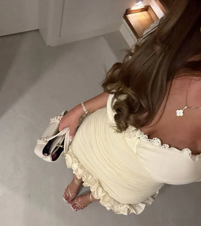 Aimishang Sheath Off The Shoulder Sweetheart Neck Short Homecoming Dress Cute Birthday Outfits Lovely Party Dress