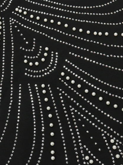 Aimishang Fashion Sheath Straps Beaded Rhinestone Long Prom Dresses Charming Evening Dress Sexy Birthday Party Outfits