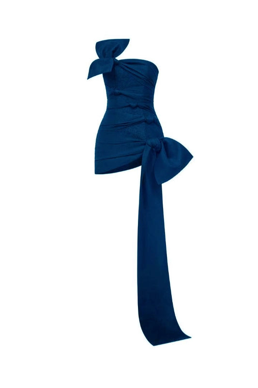 Aimishang Stylish Sheath Sleeveless Blue Summer Homecoming Dress Lovely Graduation Party Dress