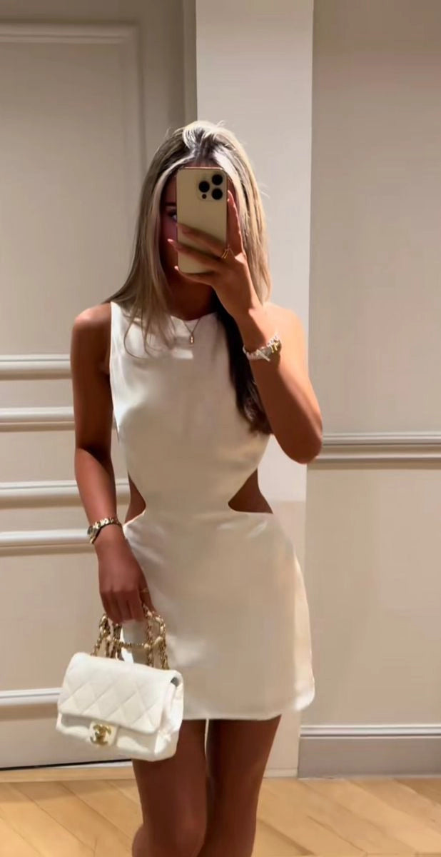 Aimishang Stylish Sheath Sleeveless Short Homecoming Dress Summer Mini Birthday Party Dress