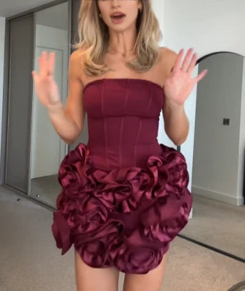 Aimishang Stylish Strapless Sheath Sleeveless Short Graduation Party Dress Charming Birthday Homecoming Dress